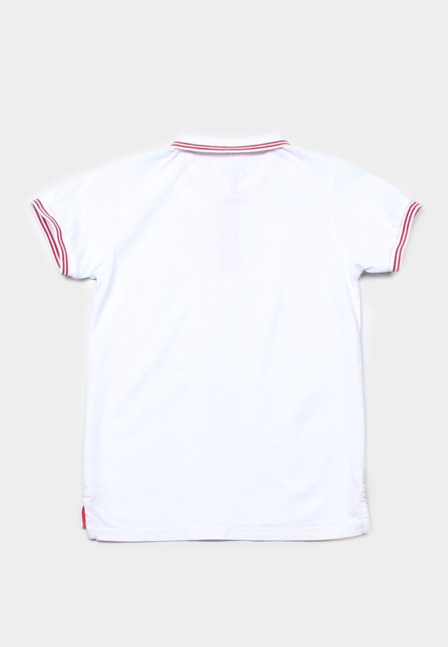 Matching Sets moleyapparels | Twin Tipped Polo T-Shirt White (Boy'S T-Shirt)