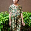 Matching Sets moleyapparels | Camo Print Flare Dress Green (Girl'S Dress)