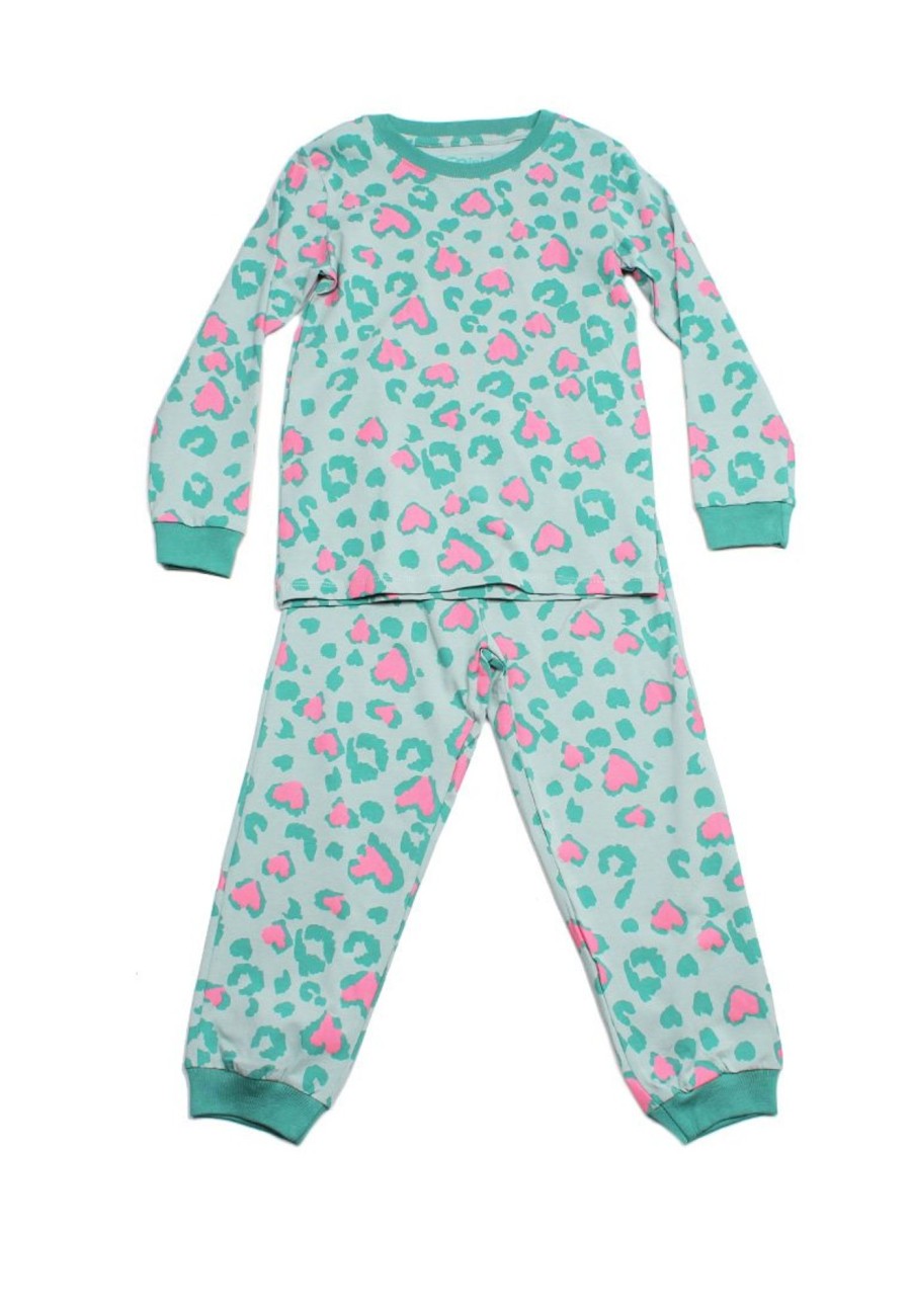 Matching Sets moleyapparels | Design Print Pyjamas Set Green (Kids' Pyjamas)