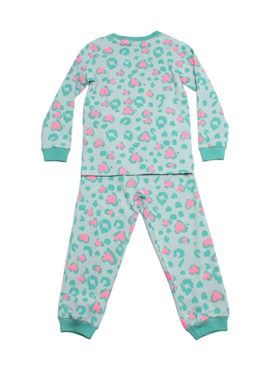 Matching Sets moleyapparels | Design Print Pyjamas Set Green (Kids' Pyjamas)