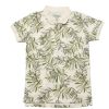 Matching Sets moleyapparels | Tropical Print Polo T-Shirt Cream (Boy'S T-Shirt)