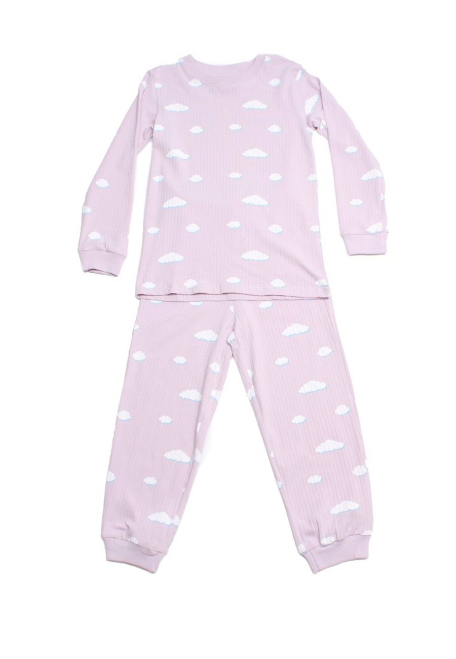 Kids Pyjamas moleyapparels | Clouds Print Pyjamas Set Purple (Kids' Pyjamas)