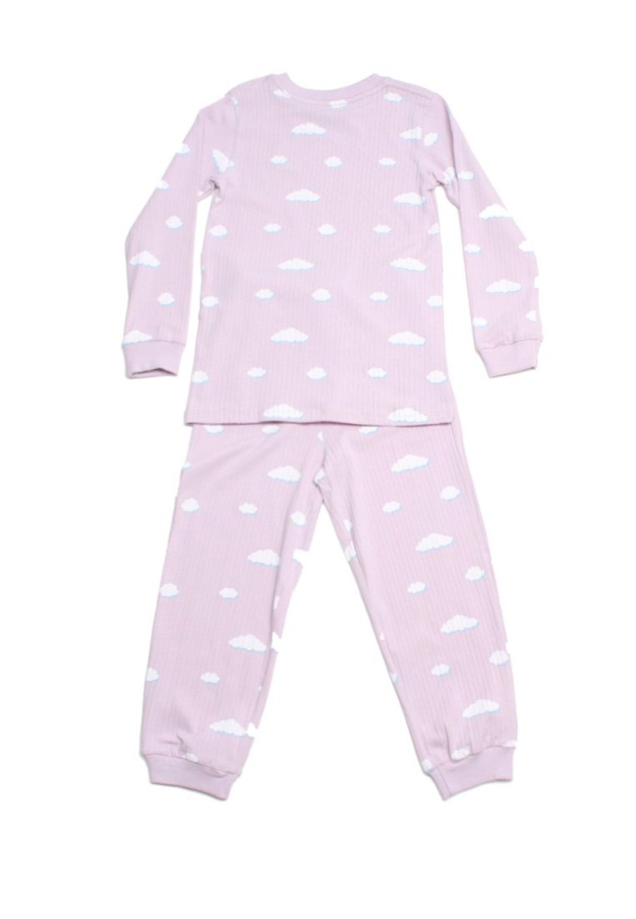 Kids Pyjamas moleyapparels | Clouds Print Pyjamas Set Purple (Kids' Pyjamas)