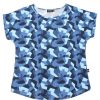 Matching Sets moleyapparels | Camo Print Blouse Navy (Ladies' Top)