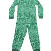 Kids Pyjamas moleyapparels | Crocodile Print Pyjamas Set Green (Kids' Pyjamas)