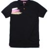 Men moleyapparels | Paint Brush Polo T-Shirt Black (Men'S Polo)