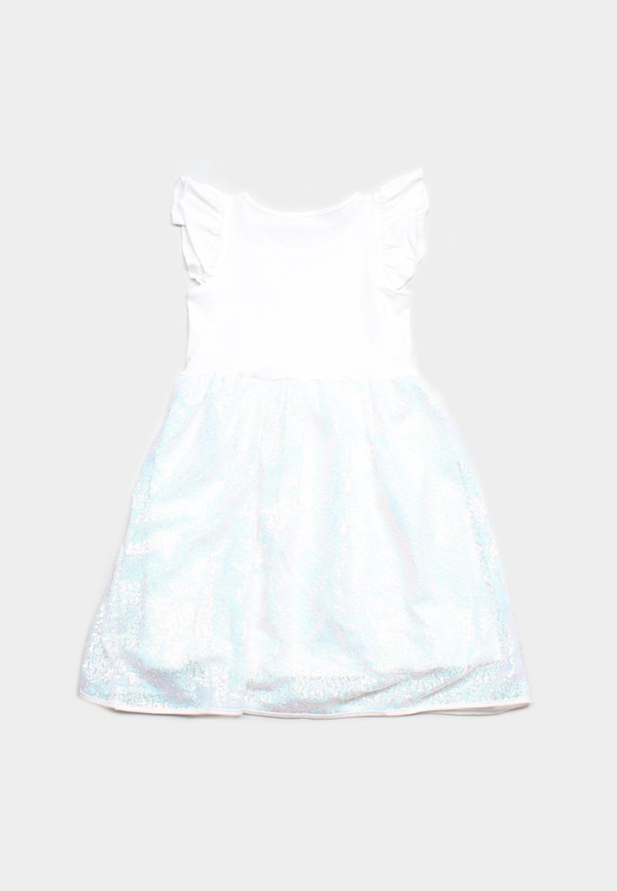 Girls moleyapparels | Sequin Premium Dress White (Girl'S Dress)