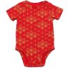 Matching Sets moleyapparels | Japanese Sunray Print Romper Red (Baby Romper)