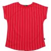 Matching Sets moleyapparels | Baseball Stripes Blouse Red (Ladies' Top)