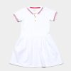 Matching Sets moleyapparels | Twin Tipped Polo Dress White (Girl'S Dress)