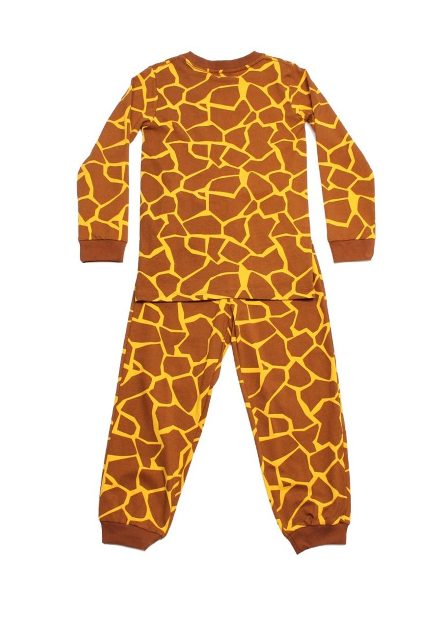 Kids Pyjamas moleyapparels | Giraffe Print Pyjamas Set Brown (Kids' Pyjamas)