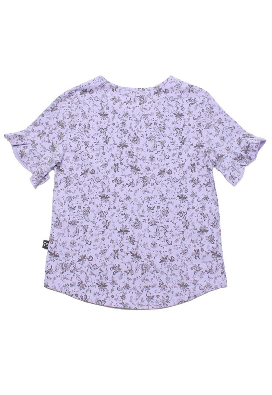 Matching Sets moleyapparels | Ditsy Floral Print Blouse Purple (Ladies' Top)