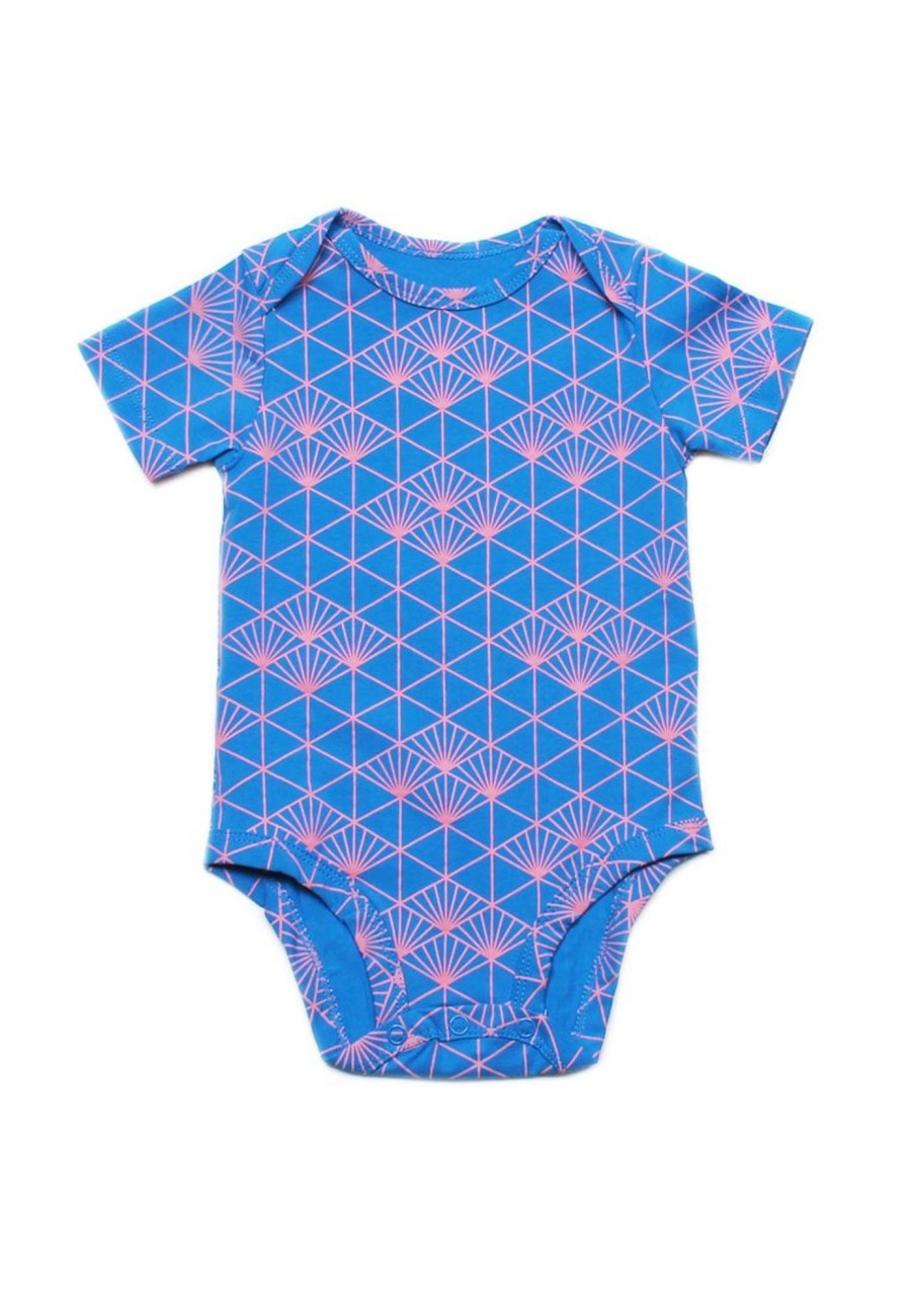 Matching Sets moleyapparels | Japanese Sunray Print Romper Blue (Baby Romper)