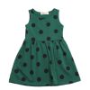 Girls moleyapparels | Polka Dots Print Dress Green (Girl'S Dress)