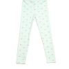 Matching Sets moleyapparels | Double Hearts Print Leggings Cyan (Girl'S Bottom)