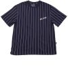 Matching Sets moleyapparels | Awesome Baseball Stripes Oversized T-Shirt Navy (Men'S T-Shirt)