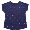 Ladies moleyapparels | Swallow Print Blouse Navy (Ladies' Top)