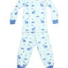 Matching Sets moleyapparels | Dino Print Pyjamas Set Green/Blue (Kids' Pyjamas)