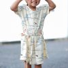 Matching Sets moleyapparels | Fish Print Flare Dress Cream (Girl'S Dress)