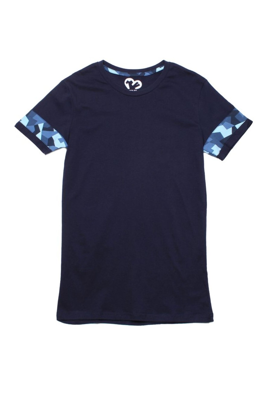 Matching Sets moleyapparels | Camo Details T-Shirt Navy (Men'S T-Shirt)