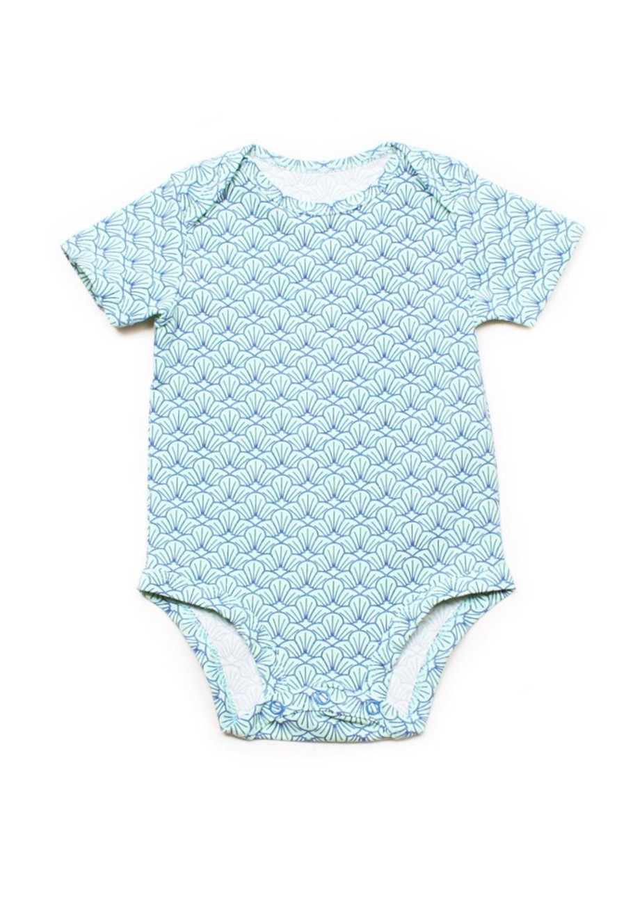 Babies moleyapparels | Seashell Print Romper Blue (Baby Romper)