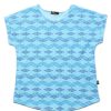 Matching Sets moleyapparels | Classic Motif Print Blouse Blue (Ladies' Top)