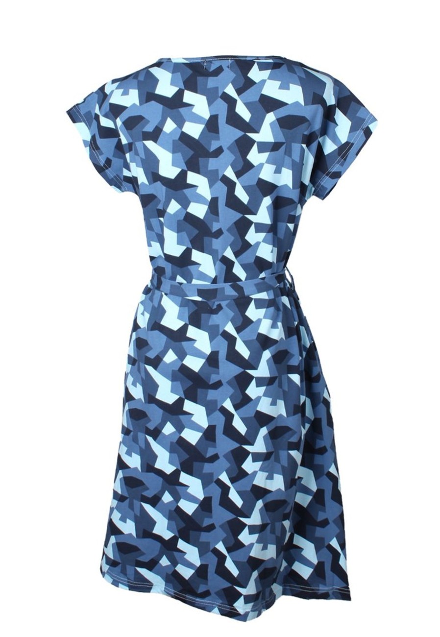 Matching Sets moleyapparels | Camo Print Flare Dress Navy (Ladies' Dress)