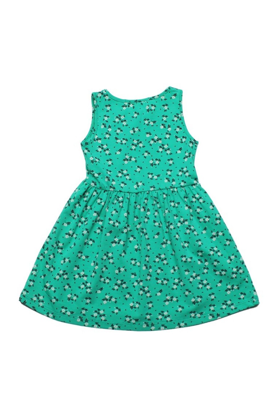 Girls moleyapparels | Petit Floral Print Dress Green (Girl'S Dress)