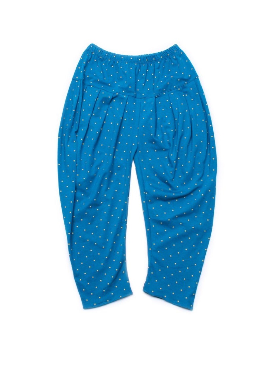 Girls moleyapparels | Polka Dots Print Harem Pants Blue (Girl'S Bottom)