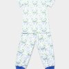 Kids Pyjamas moleyapparels | Burger Print Pyjamas Set White/Blue (Kids' Pyjamas)