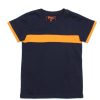 Matching Sets moleyapparels | Colour Block Panel T-Shirt Navy (Boy'S T-Shirt)