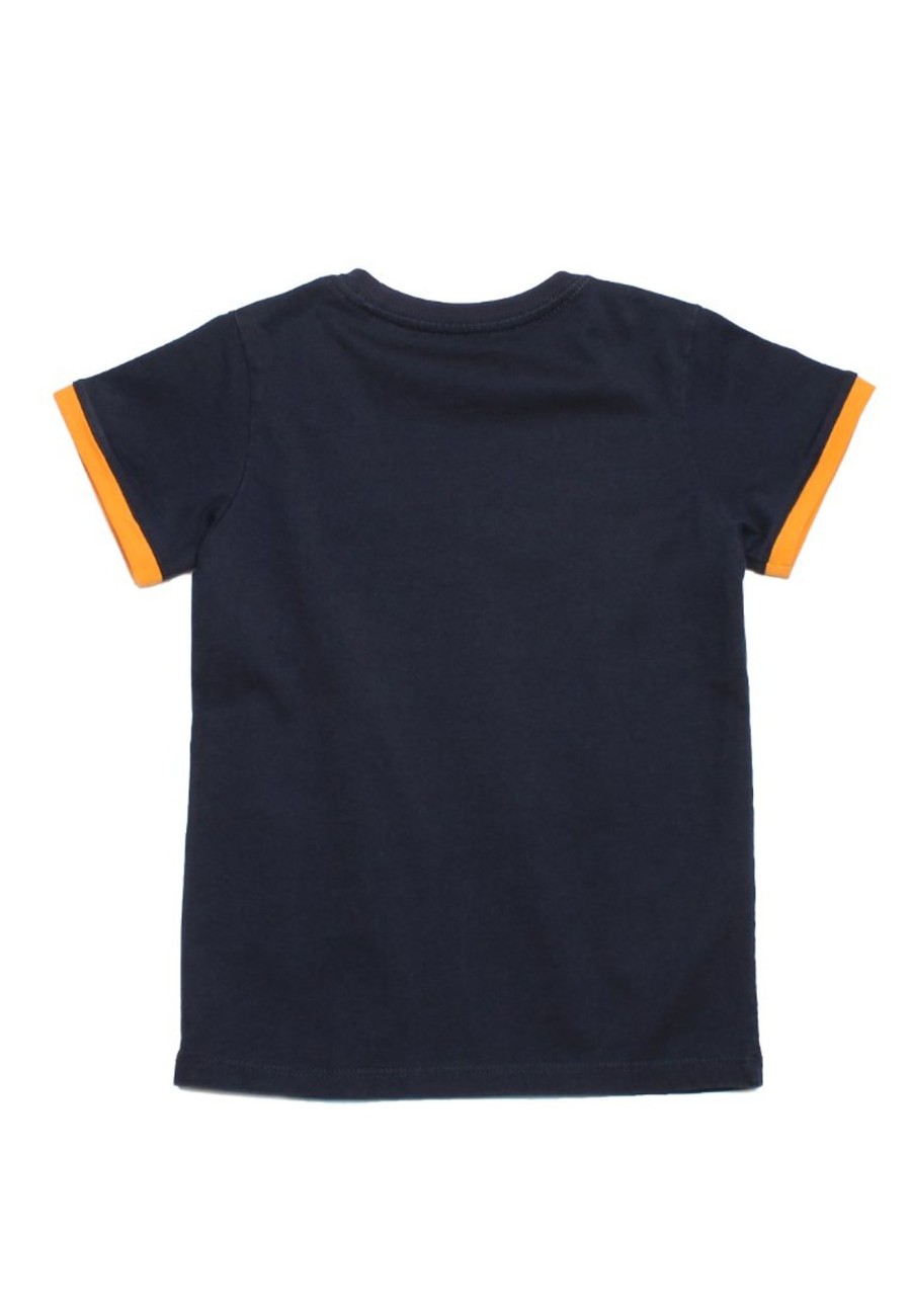 Matching Sets moleyapparels | Colour Block Panel T-Shirt Navy (Boy'S T-Shirt)