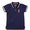 Boys moleyapparels | Tri Tipped Polo T-Shirt Navy (Boy'S T-Shirt)