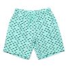 Boys moleyapparels | Shark Prints Drawstring Shorts Cyan (Boy'S Shorts)