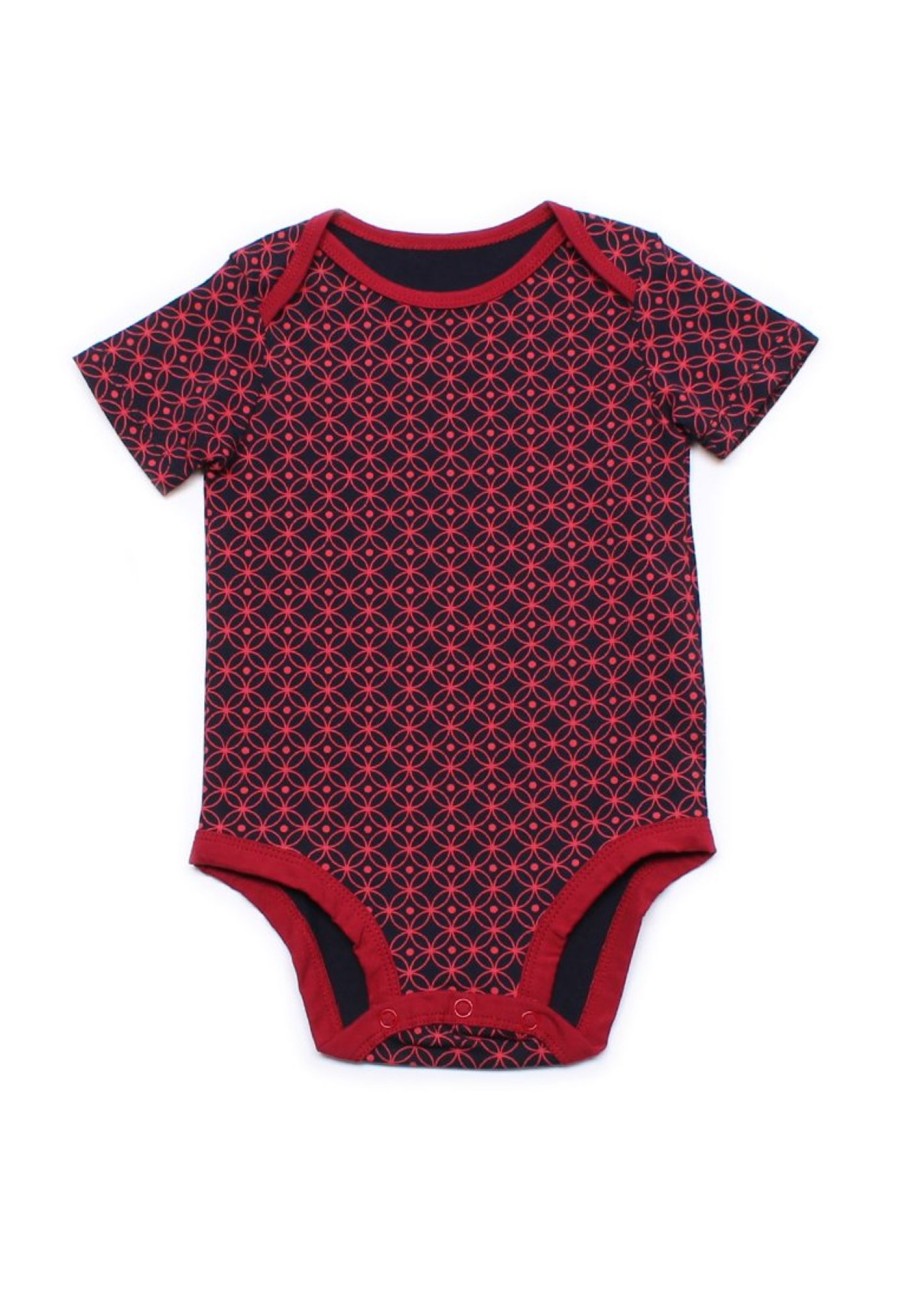 Babies moleyapparels | Oriental Rings Print Romper Navy (Baby Romper)