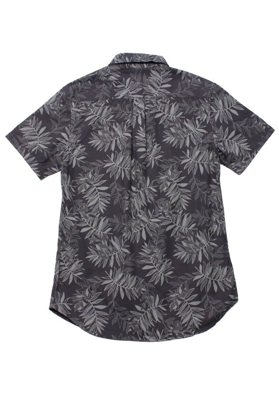 Matching Sets moleyapparels | Tropical Print Short Sleeve Shirt Grey (Men'S Shirt)