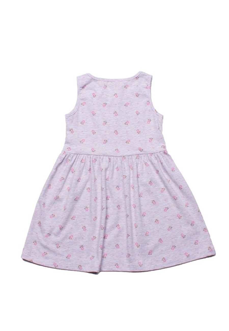 Girls moleyapparels | Floral Print Heather Dress Purple (Girl'S Dress)