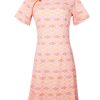 Matching Sets moleyapparels | Classic Motif Print Cheongsam Inspired Dress Pink (Ladies' Dress)