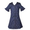 Matching Sets moleyapparels | Ohayo Star Print-Button Down Dress Blue (Girl'S Dress)