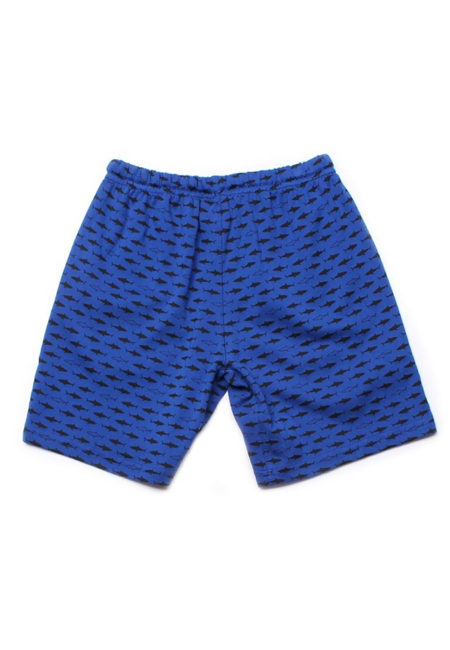 Boys moleyapparels | Shark Prints Drawstring Shorts Blue (Boy'S Shorts)