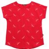 Ladies moleyapparels | Dragonfly Print Ladies' Blouse Red