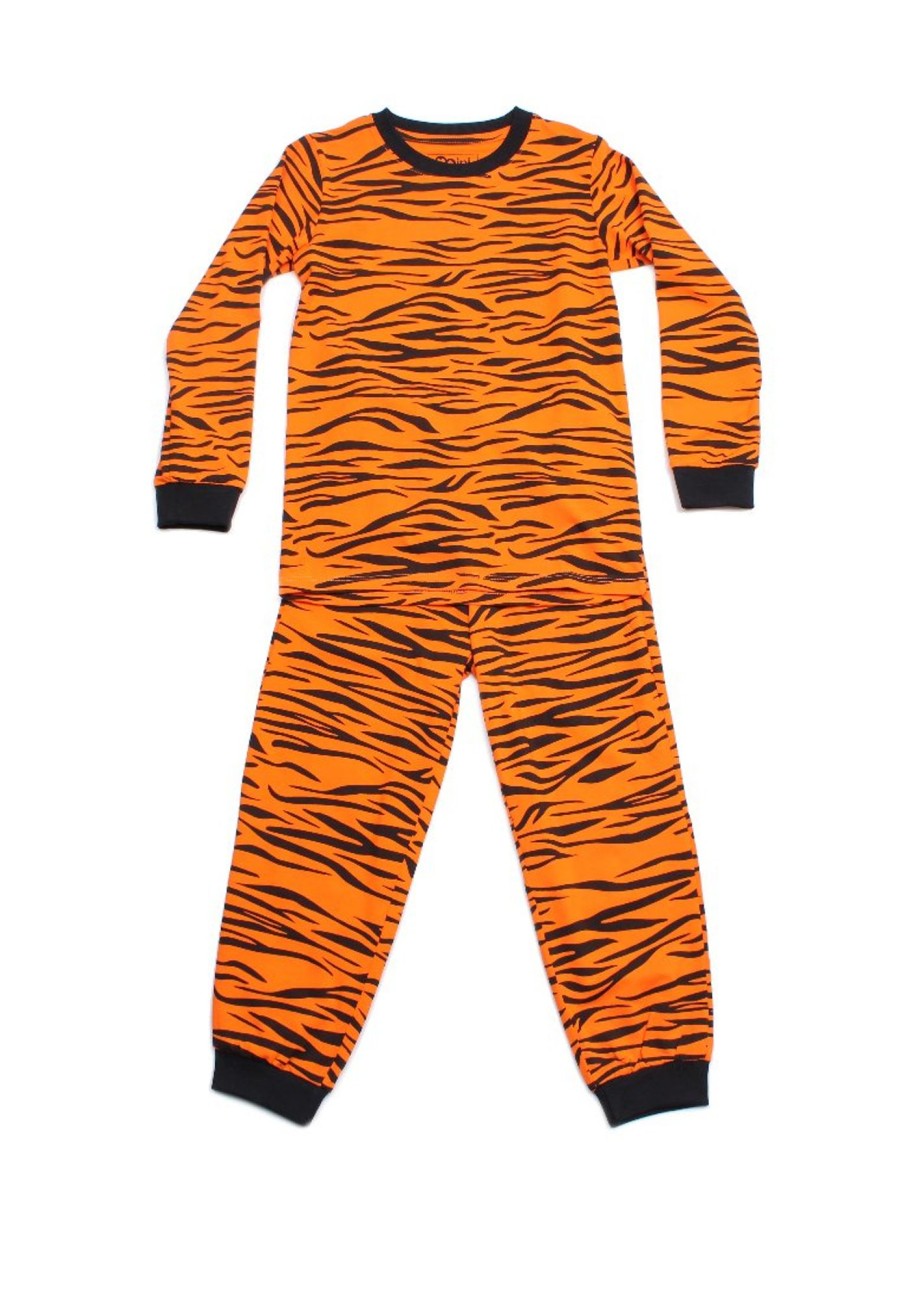 Kids Pyjamas moleyapparels | Tiger Print Pyjamas Set Orange (Kids' Pyjamas)