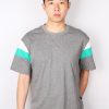 Men moleyapparels | Colour Block Oversized T-Shirt Grey (Men'S T-Shirt)