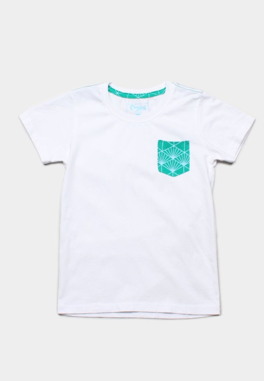 Matching Sets moleyapparels | Japanese Sunray Pocket T-Shirt White (Boy'S T-Shirt)