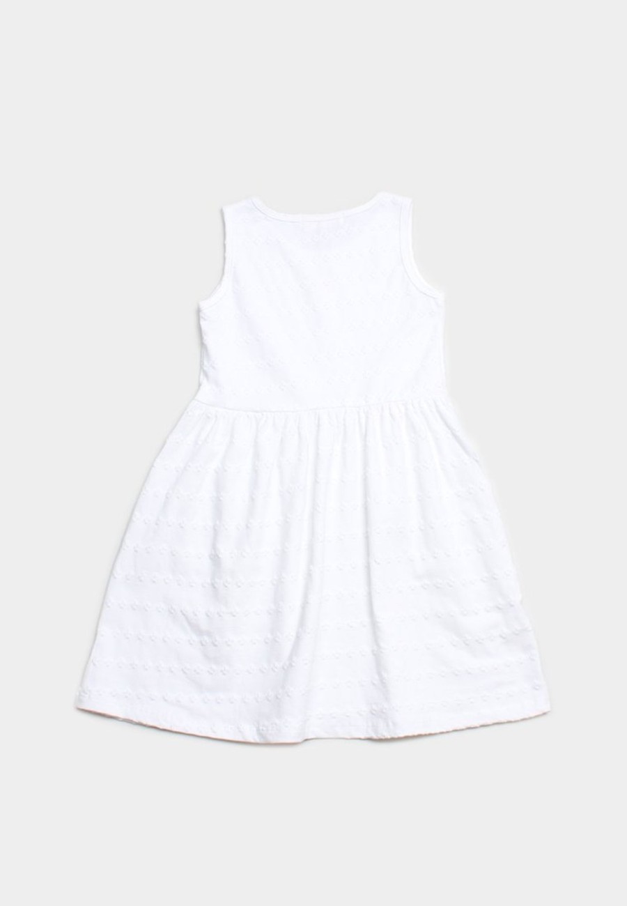 Girls moleyapparels | Embroidery Rose Dress White (Girl'S Dress)