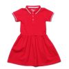 Matching Sets moleyapparels | Twin Tipped Polo Dress Red (Girl'S Dress)