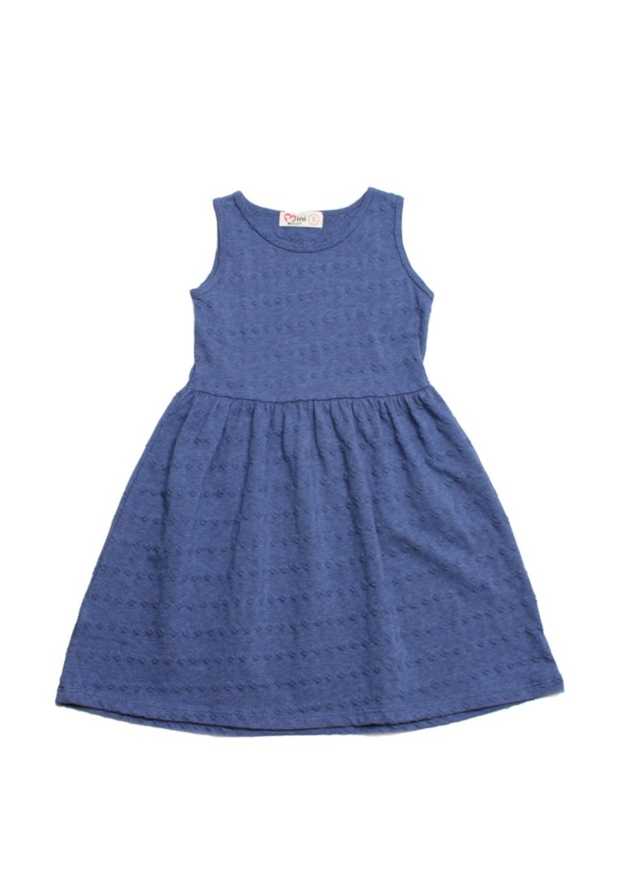 Girls moleyapparels | Embroidery Rose Dress Navy (Girl'S Dress)