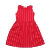 Matching Sets moleyapparels | Baseball Stripes Dress Red (Girl'S Dress)