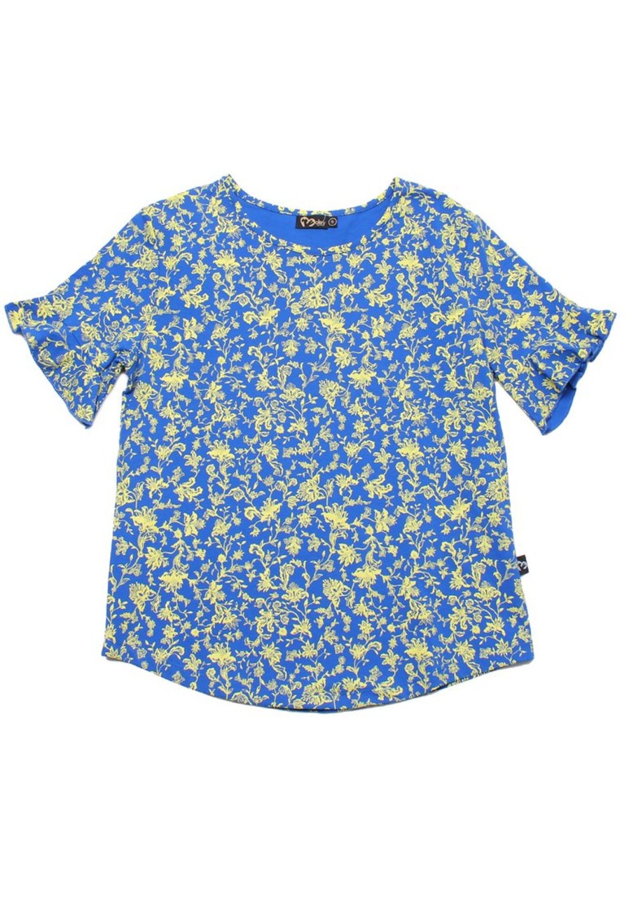 Matching Sets moleyapparels | Ditsy Floral Print Blouse Blue (Ladies' Top)