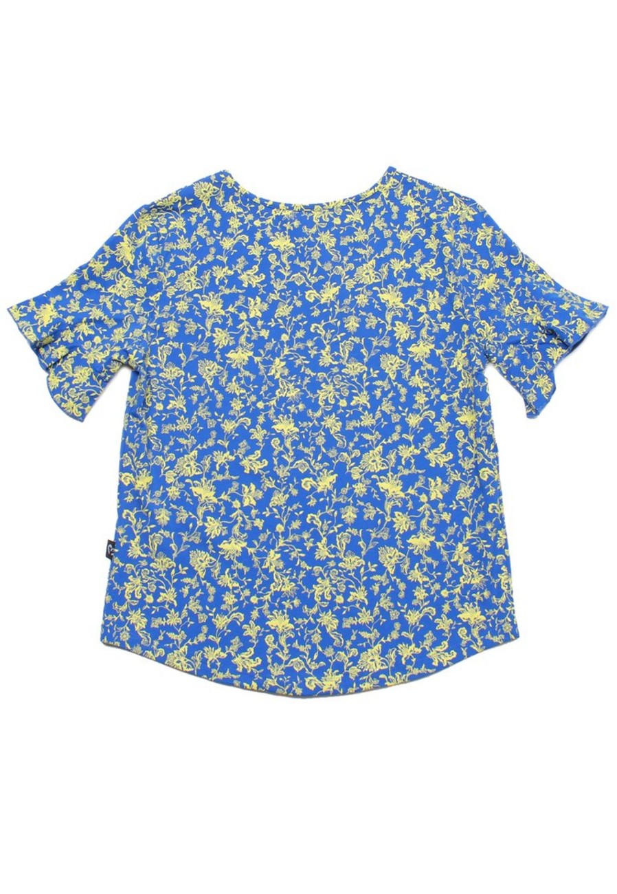 Matching Sets moleyapparels | Ditsy Floral Print Blouse Blue (Ladies' Top)